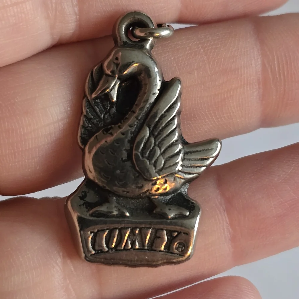 Swan pendant charm zipper pull Comfy Comey bird